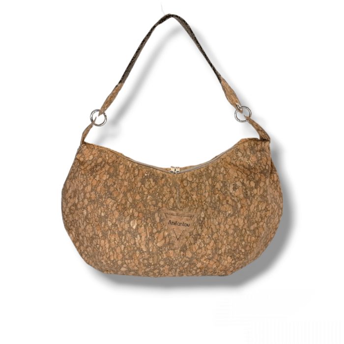 ΚΕΑ Χειροποίητη τσάντα ώμου από φελλό Ανυφαντού Anifantou