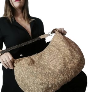 ΚΕΑ Χειροποίητη τσάντα ώμου από φελλό Ανυφαντού Anifantou