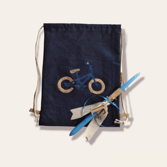 ΛΑΜΠΑΔΑ ΠΟΔΗΛΑΤΟ Χειροποίητο σετ δώρου Πάσχα με τσάντα Ανυφαντού Anifantou