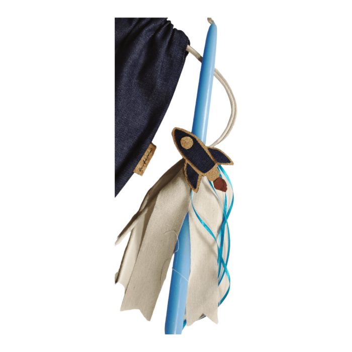 ΛΑΜΠΑΔΑ ΔΙΑΣΤΗΜΟΠΛΟΙΟ Χειροποίητο σετ δώρου Πάσχα με τσάντα Ανυφαντού Anifantou