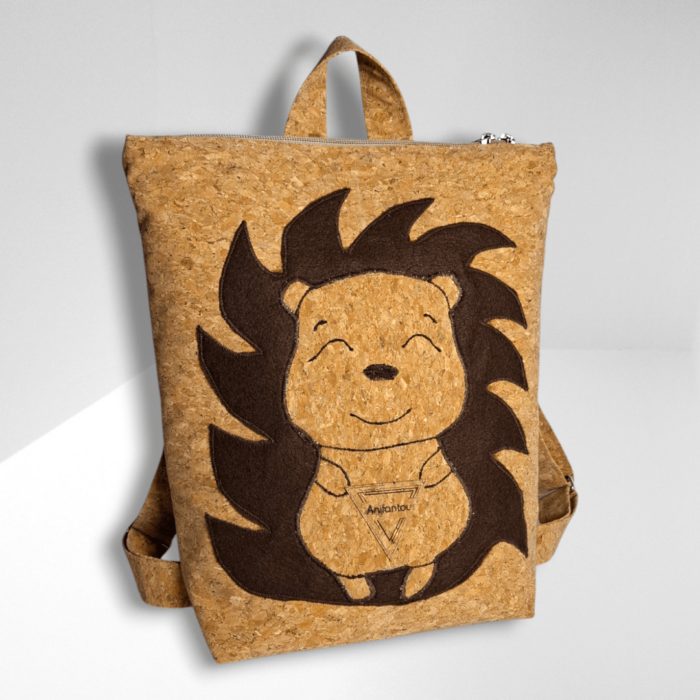 ΣΚΑΝΤΖΟΧΟΙΡΟΣ Χειροποίητο, παιδικό σακίδιο πλάτης από φελλό - Anifantou