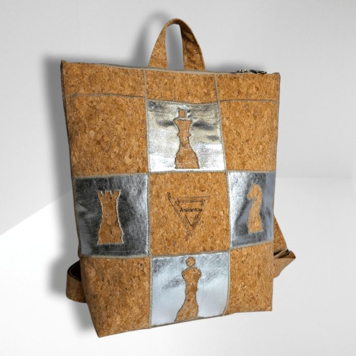 ΣΚΑΚΙ Χειροποίητο παιδικό σακίδιο πλάτης από φελλό Ανυφαντού Anifantou