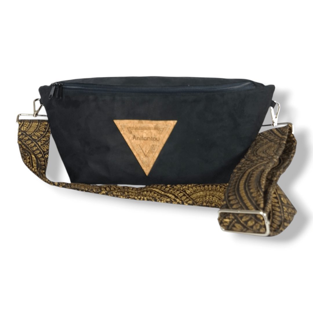 ΘΗΡΑΣΙΑ Χειροποίητη τσάντα μπανάνα ώμου Ανυαφντού Anifantou