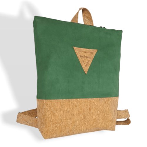 ΔΟΝΟΥΣΑ Χειροποίητη τσάντα πλάτης από φελλό Ανυαφντού Anifantou