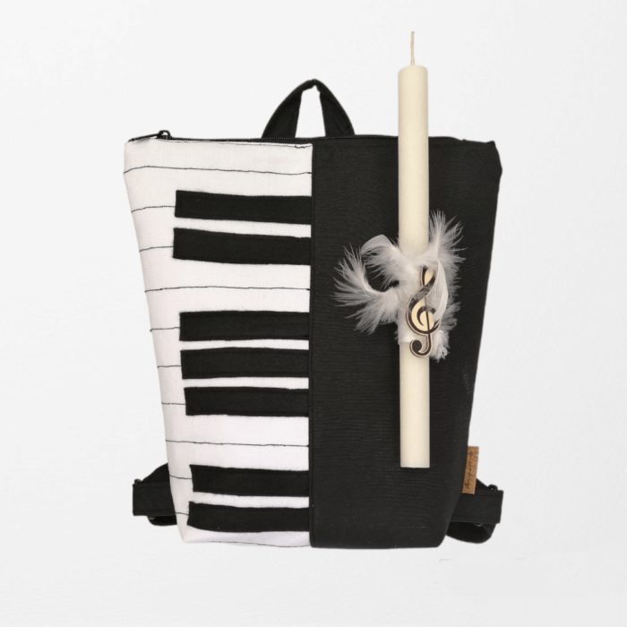 ΛΑΜΠΑΔΑ ΠΙΑΝΟ Χειροποίητο σετ δώρο Πάσχα με τσάντα Ανυφαντού Anifantou