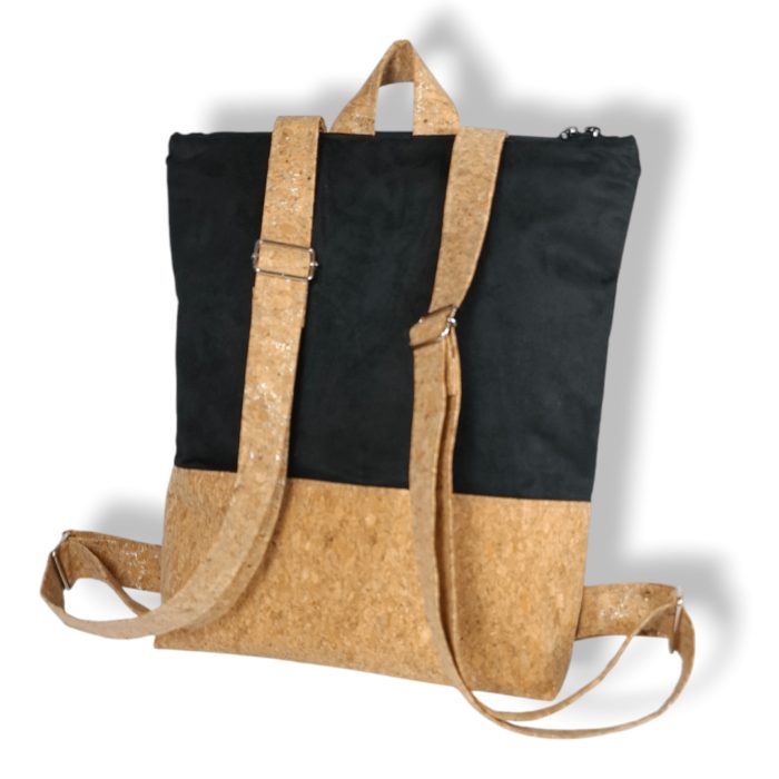 ΣΧΟΙΝΟΥΣΣΑ Χειροποίητη τσάντα πλάτης από φελλό Ανυαφντού Anifantou