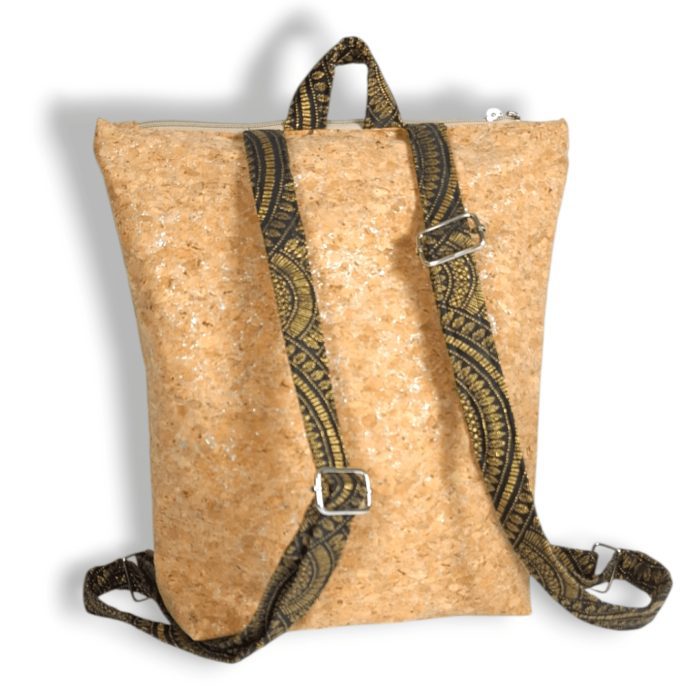 ΣΙΚΙΝΟΣ Χειροποίητη τσάντα πλάτης από φελλό Ανυαφντού Anifantou