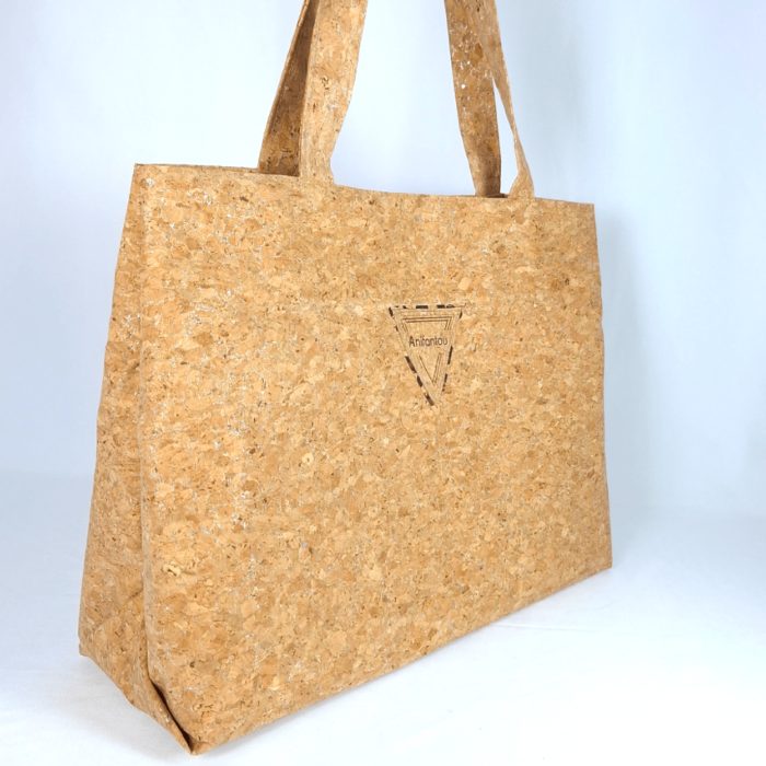 ΝΑΞΟΣ Χειροποίητη μεγάλη τσάντα ώμου από φελλός Ανυφαντού Anifantou