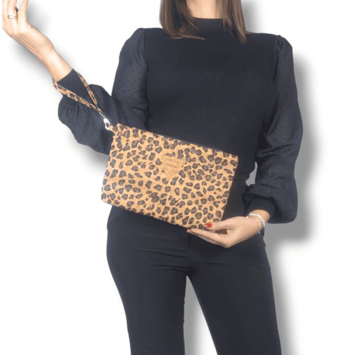 ΣΚΙΑΘΟΣ Χειροποίητο τσαντάκι χειρός από φελλό Ανυφαντού Anifantou