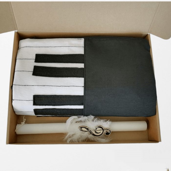 ΛΑΜΠΑΔΑ ΠΙΑΝΟ Χειροποίητο σετ δώρο Πάσχα με τσάντα Ανυφαντού Anifantou