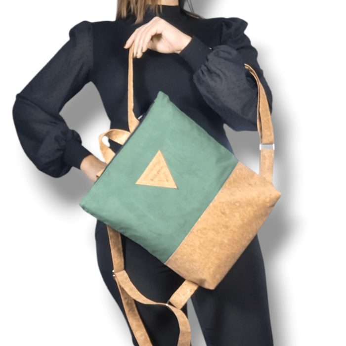 ΔΟΝΟΥΣΑ Χειροποίητη τσάντα πλάτης από φελλό Ανυαφντού Anifantou