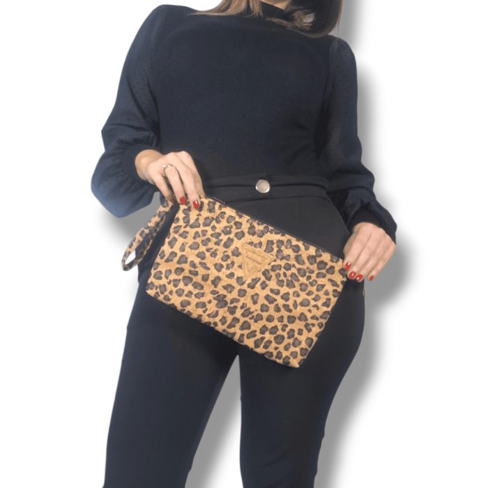 ΣΚΙΑΘΟΣ Χειροποίητο τσαντάκι χειρός από φελλό Ανυφαντού Anifantou