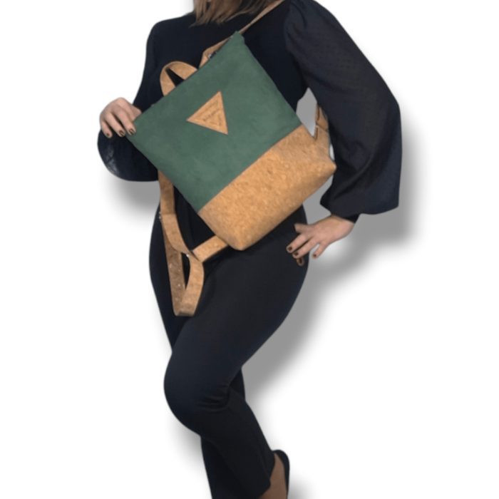 ΔΟΝΟΥΣΑ Χειροποίητη τσάντα πλάτης από φελλό Ανυαφντού Anifantou