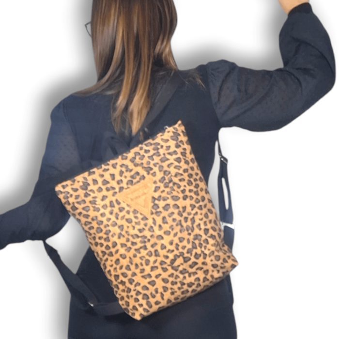 ΑΝΑΦΗ Χειροποίητη τσάντα πλάτης από φελλό Ανυαφντού Anifantou