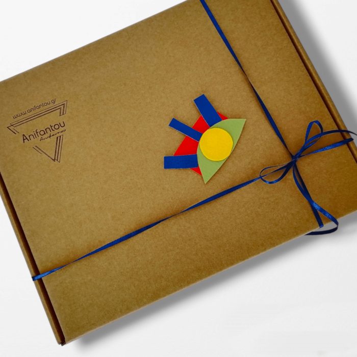 ΛΑΜΠΑΔΑ ΠΙΚΑΣΟ Χειροποίητο σετ δώρου Πάσχα με τσάντα Ανυφαντού Anifantou