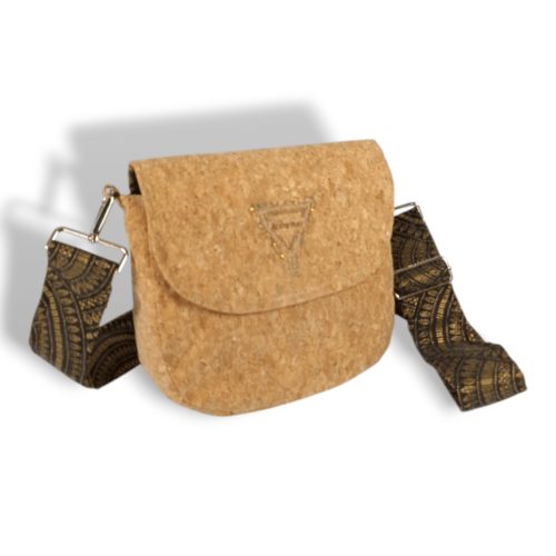 ΣΑΜΟΣ Χειροποίητη τσάντα χιαστί από φελλό Ανυφαντού Anifantou