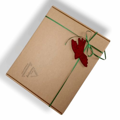 ΛΑΜΠΑΔΑ - ΦΑΣΙΑΝΟΣ Χειροποίητο, σετ δώρο Πάσχα από φελλό - Anifantou