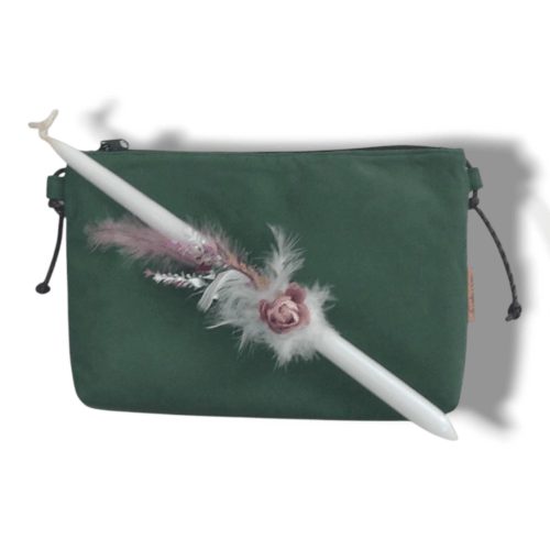 ΛΑΜΠΑΔΑ ΜΕ ΠΡΑΣΙΝΗ ΣΟΥΕΤ ΤΣΑΝΤΑ Χειροποίητο σετ δώρο Πάσχα - Anifantou