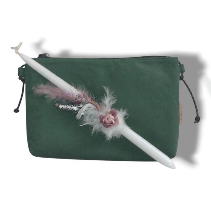 ΛΑΜΠΑΔΑ ΜΕ ΠΡΑΣΙΝΗ ΣΟΥΕΤ ΤΣΑΝΤΑ Χειροποίητο σετ δώρο Πάσχα - Anifantou