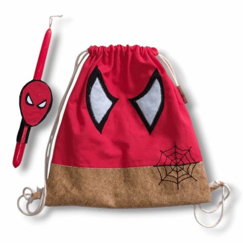 ΛΑΜΠΑΔΑ Spider-Man Χειροποίητο σετ δώρο Πάσχα με τσάντα - Anifantou