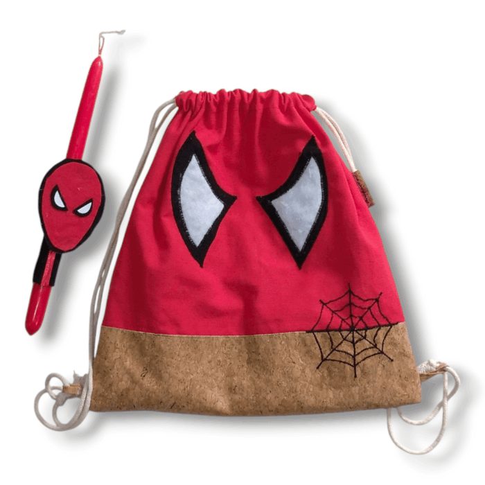 ΛΑΜΠΑΔΑ Spider-Man Χειροποίητο σετ δώρο Πάσχα με τσάντα - Anifantou