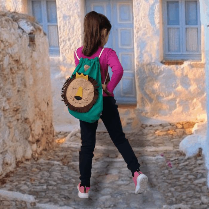 ΛΙΟΝΤΑΡΙ Χειροποίητο, σακίδιο πλάτης - Anifantou