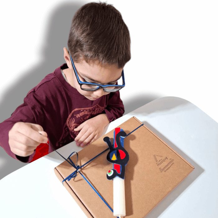 ΛΑΜΠΑΔΑ - JOAN MIRO Χειροποίητο, σετ δώρο Πάσχα - Anifantou