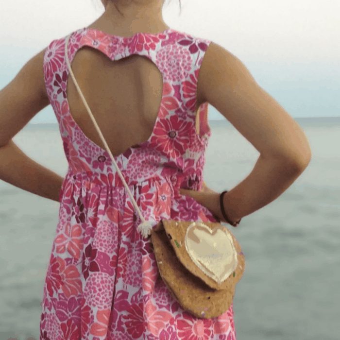 ΚΑΡΔΙΑ Χειροποίητο, τσαντάκι χιαστί για παιδιά από φελλό - Anifantou