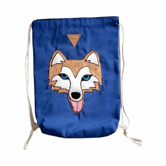 ΧΑΣΚΥ Χειροποίητο, σακίδιο πλάτης με κορδόνια βαμβακερά - Anifantou