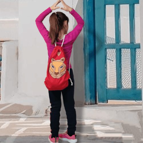 ΤΙΓΡΗ Χειροποίητο, σακίδιο πλάτης - Anifantou