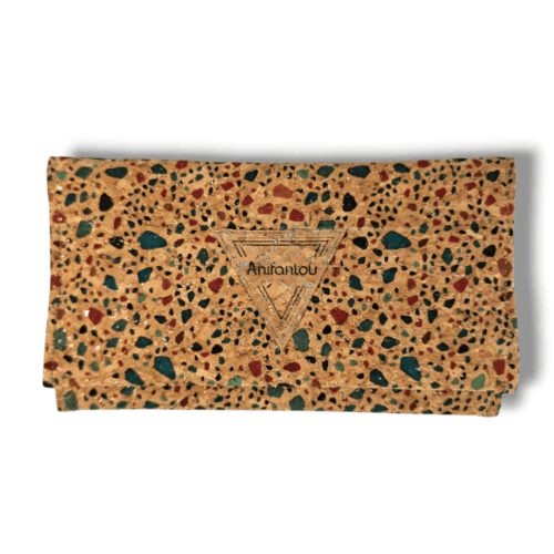 ΠΟΡΤΟΦΟΛΙ ΦΕΛΛΟΣ ΜΕ ΧΡΩΜΑ & ΧΡΥΣΟ GLITTER - Anifantou