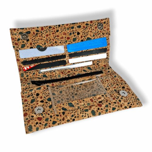 ΠΟΡΤΟΦΟΛΙ ΦΕΛΛΟΣ ΜΕ ΧΡΩΜΑ & ΧΡΥΣΟ GLITTER - Anifantou