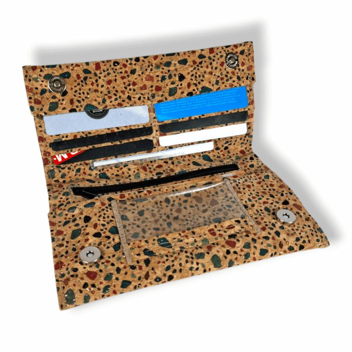 ΠΟΡΤΟΦΟΛΙ ΦΕΛΛΟΣ ΜΕ ΧΡΩΜΑ & ΧΡΥΣΟ GLITTER - Anifantou