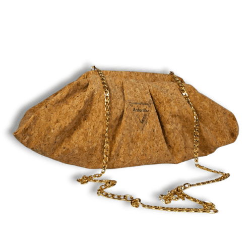 ΘΥΜΑΙΝΑ Χειροποίητη τσάντα ώμου από φελλό bucket bag - Anifantou