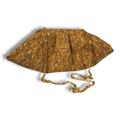 ΣΚΥΡΟΠΟΥΛΑ Χειροποίητη τσάντα ώμου από φελλό - Anifantou