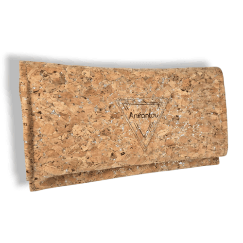 ΠΟΡΤΟΦΟΛΙ ΦΕΛΛΟΣ ΜΕ ΑΣΗΜΙ GLITTER Χειροποίητο πορτοφόλι.