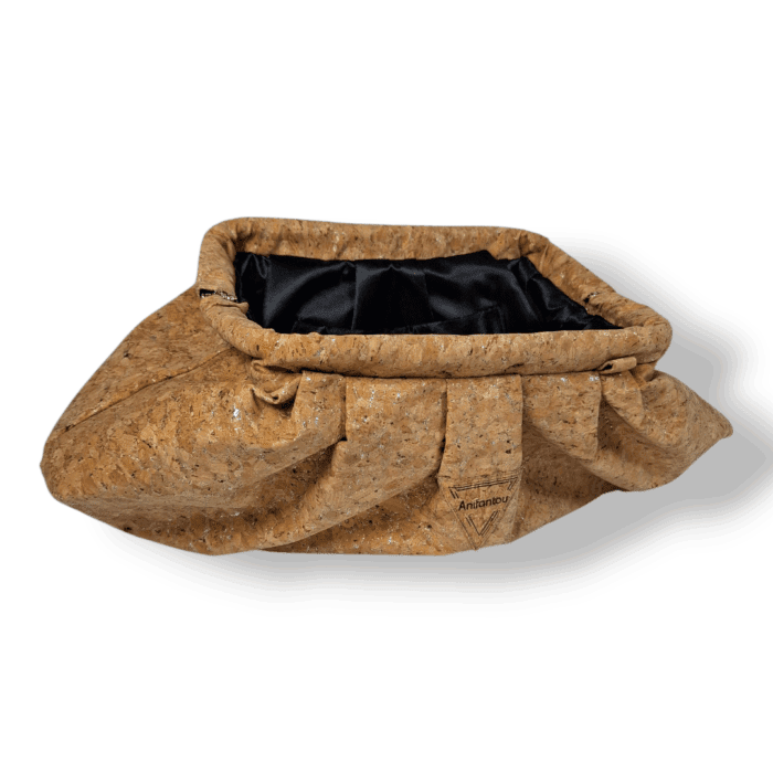 ΡΟΔΟΣ Χειροποίητη χιαστή τσάντα bucket bag από φελλό - Anifantou