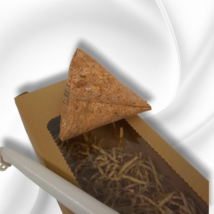 ΛΑΜΠΑΔΑ – ΠΟΡΤΟΦΟΛΑΚΙ ΠΥΡΑΜΙΔΑ ΑΠΟ ΑΣΗΜΙ ΦΕΛΛΟ