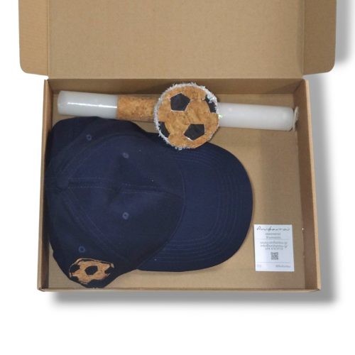 ΛΑΜΠΑΔΑ ΜΕ ΚΑΠΕΛΟ ΜΕ ΧΕΙΡΟΠΟΙΗΤΟ ΣΧΕΔΙΟ ΜΠΑΛΑΣ ΠΟΔΟΣΦΑΙΡΟΥ