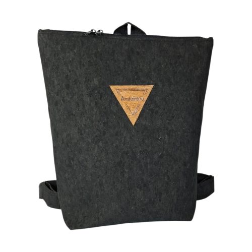Χειροποίητη τσάντα, backpack, μαύρος φελλός