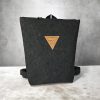 Χειροποίητη τσάντα, backpack, μαύρος φελλός