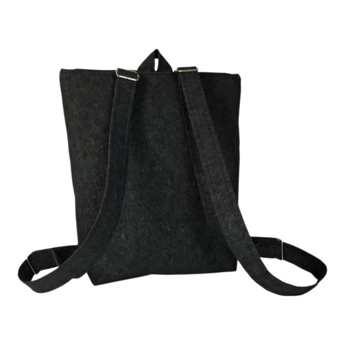 Χειροποίητη τσάντα, backpack, μαύρος φελλός