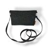 Μαύρη Τσάντα Φελλού Crossbody & Clutch - Συλλογή Ανυφαντού