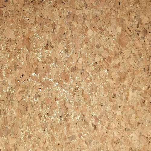 ύφασμα φελλού με χρυσό glitter με το μέτρο Anifantou